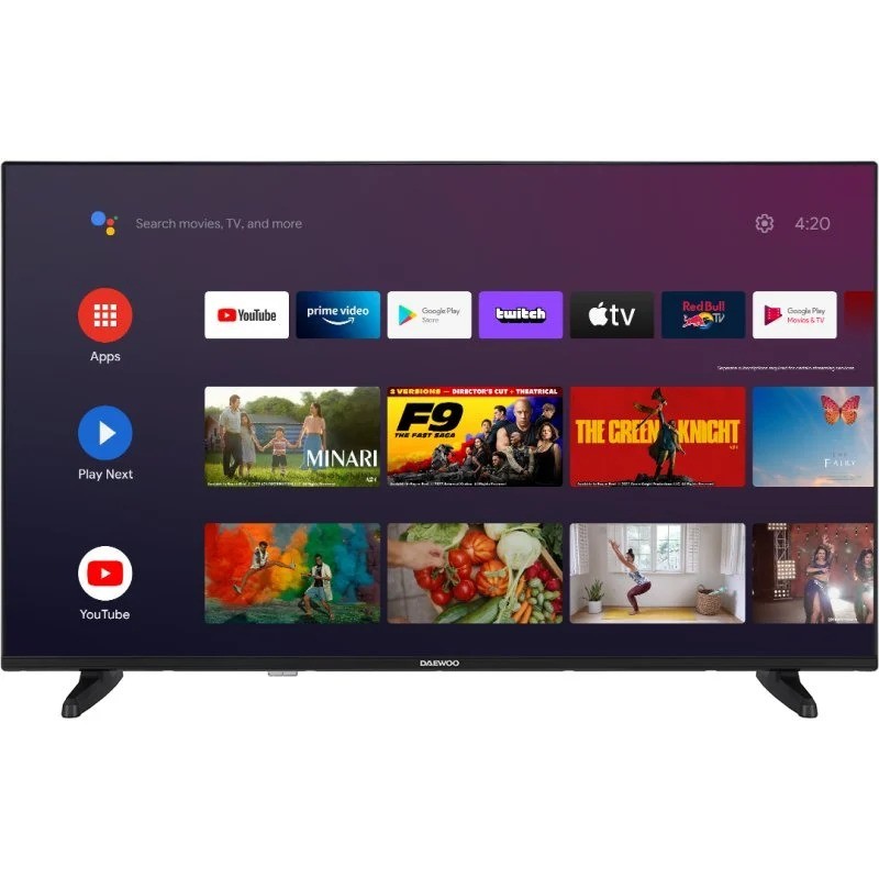 TELEVISOR DAEWOO 32 LED HD USB SMART TV ANDROID WIFI BLUETOOTH