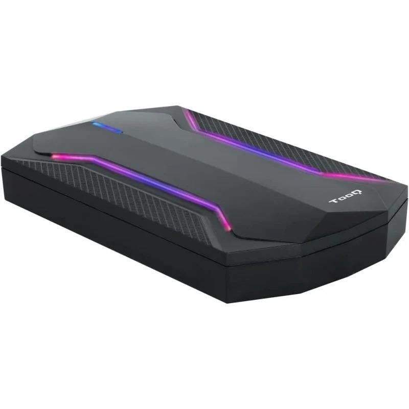 CAJA EXTERNA TOOQ GAMING 2.5 SSD SATA USB RGB BLACK